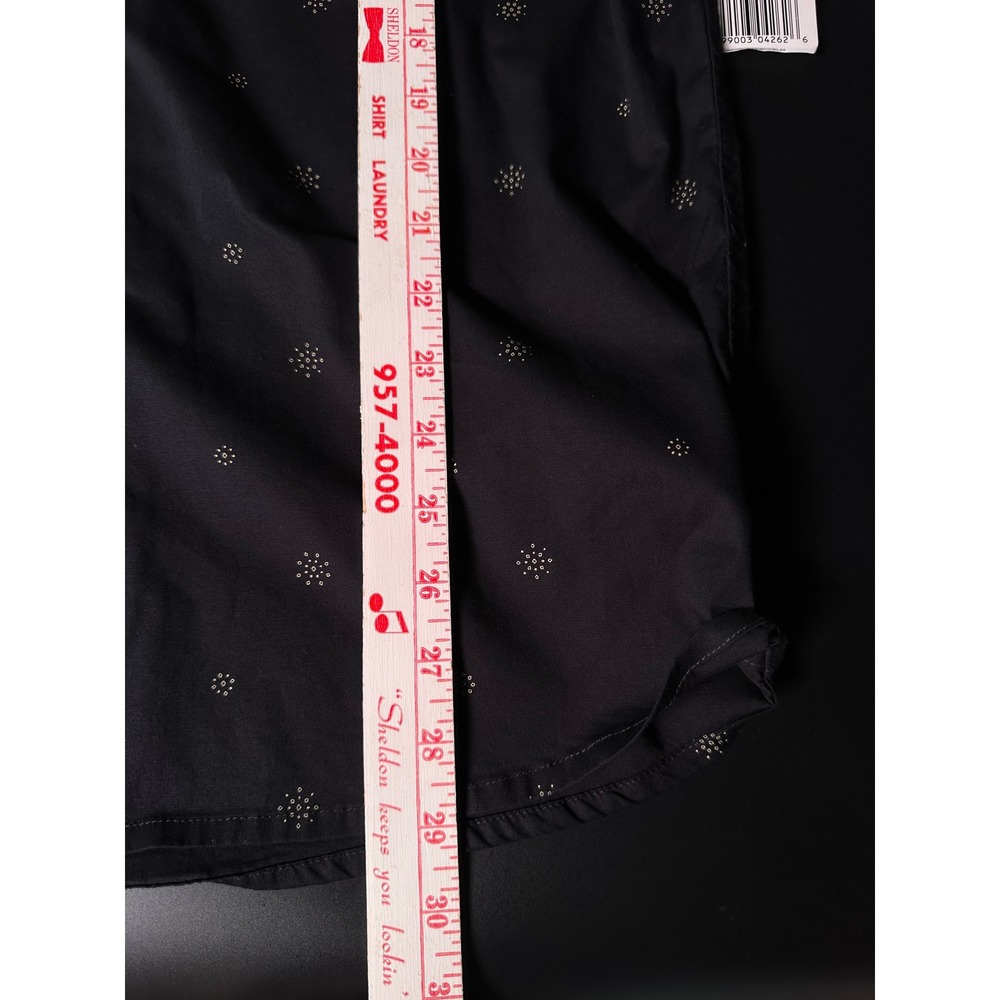 Reef Topaz Men's Shirt Large Black Caviar Print Short Sleeve Stretch NWT 0323 - Picture 10 of 10